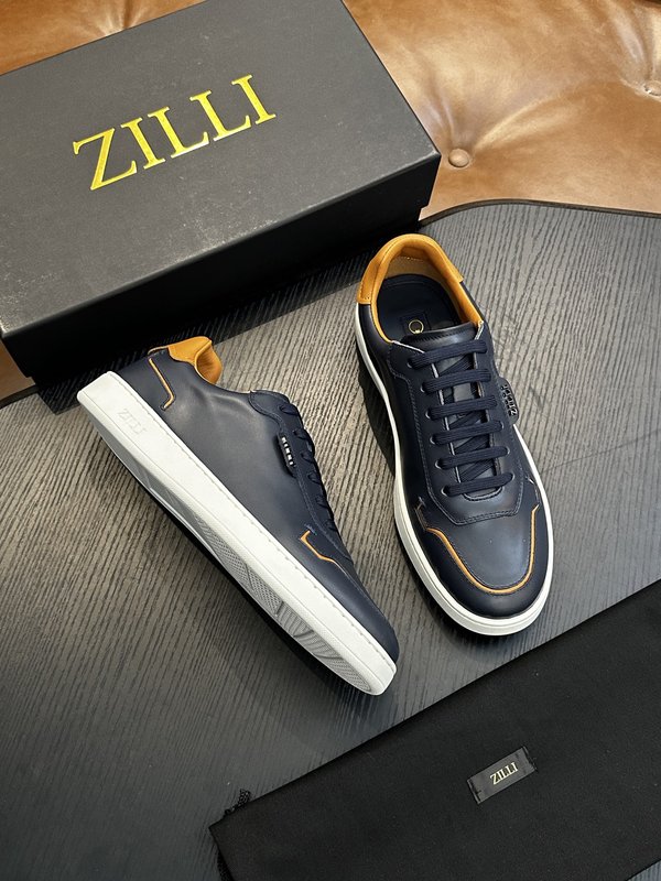 Zilli 이탈리아 남성 수제 송아지 가죽 구두 001-204038