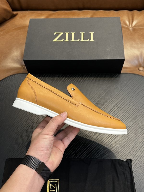 Zilli 이탈리아 남성 수제 송아지 가죽 로퍼 001-204053