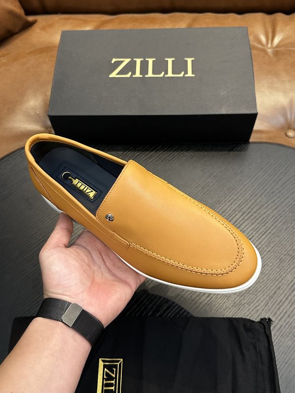 Zilli 이탈리아 남성 수제 송아지 가죽 로퍼 001-204053