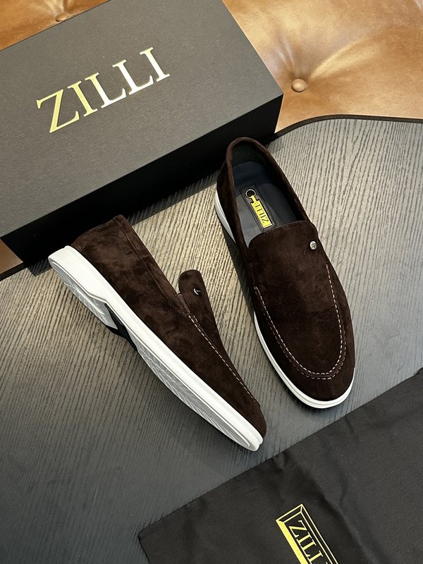 Zilli 이탈리아 남성 수제 송아지 가죽 구두 001-204056