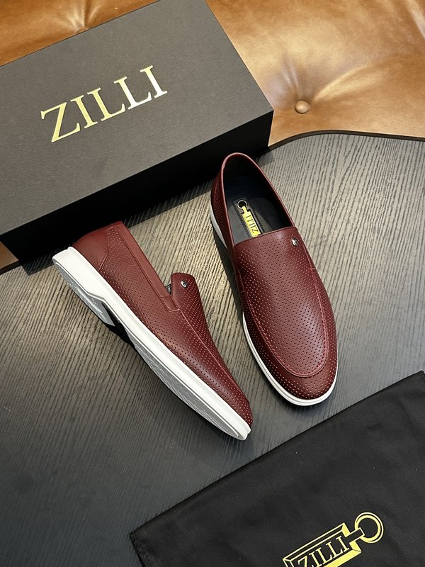 Zilli 이탈리아 남성 수제 송아지 가죽 구두 001-204059