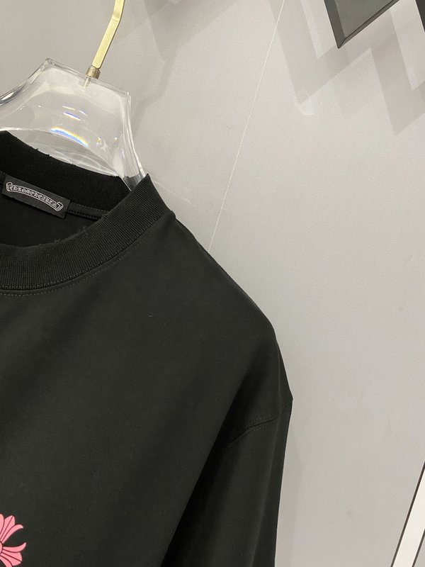크롬하츠 중량감 순면 빈티지 가공 반팔 티셔츠 001-204153