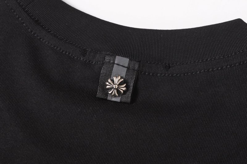 크롬하츠 크로스 자수 라운드 반팔 티셔츠 001-204193