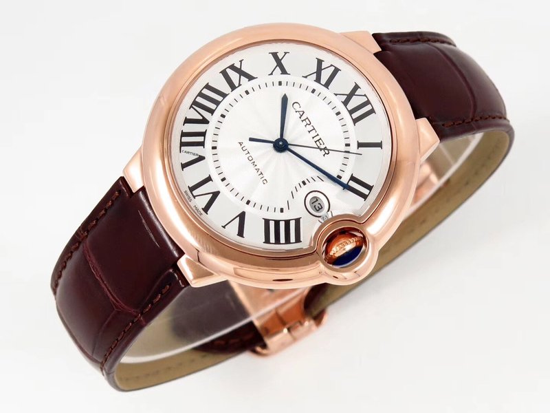 까르띠에 블루 발롱 스테인리스 스틸 시계 001-205385