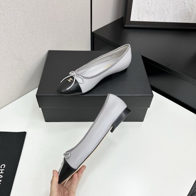 클래식 투톤 슬링백 발레리나 001-205721
