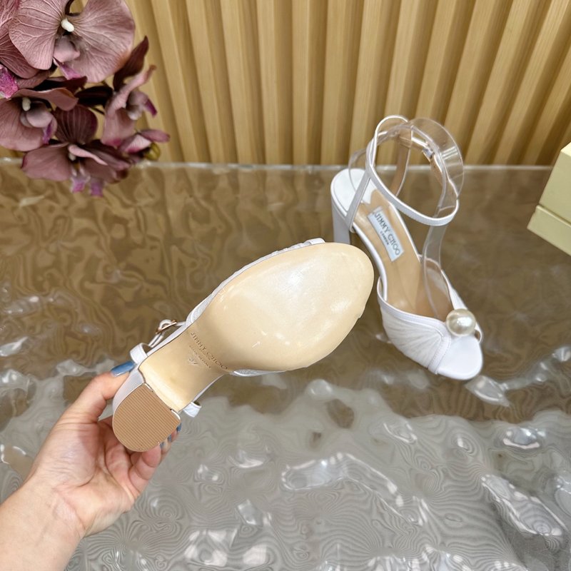 지미추 레이스 뾰족구두 힐 샌들 이브닝슈즈 001-205833
