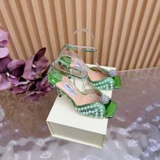 지미추 진주 라인스톤 뾰족구두 힐 샌들 001-205885