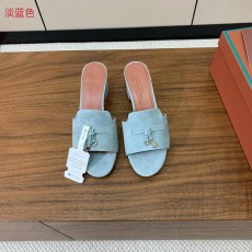 스웨이드 미들힐 슬리퍼 001-206075