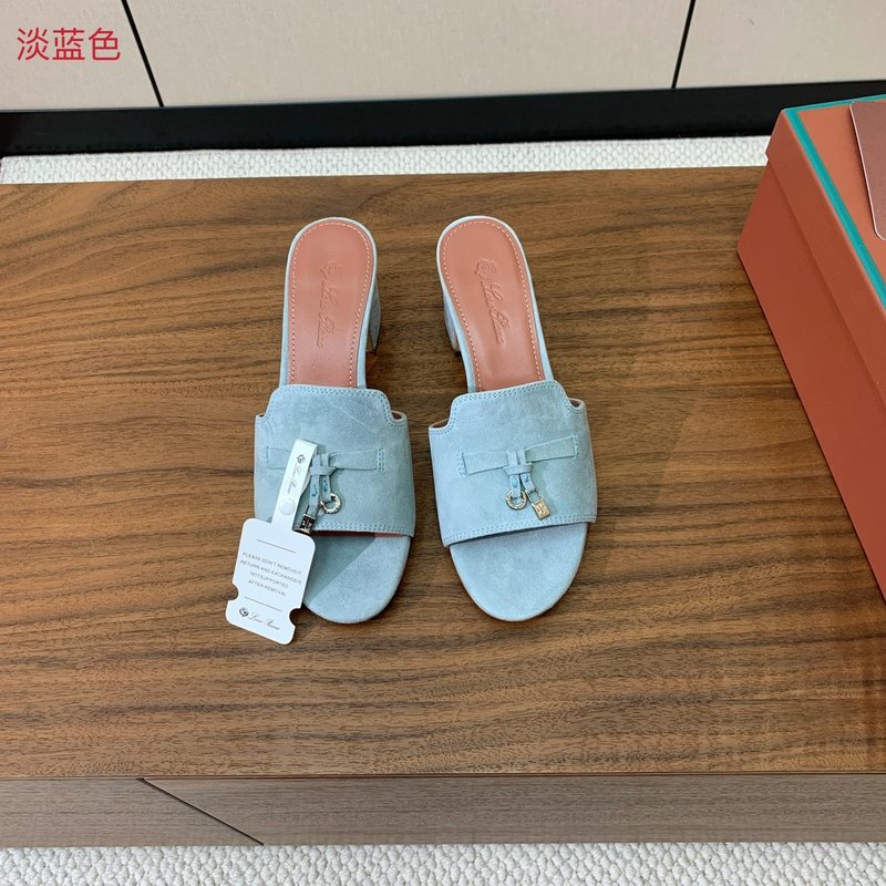 스웨이드 미들힐 슬리퍼 001-206075