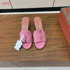 로로피아나 양경피 미들힐 슬리퍼 001-206077