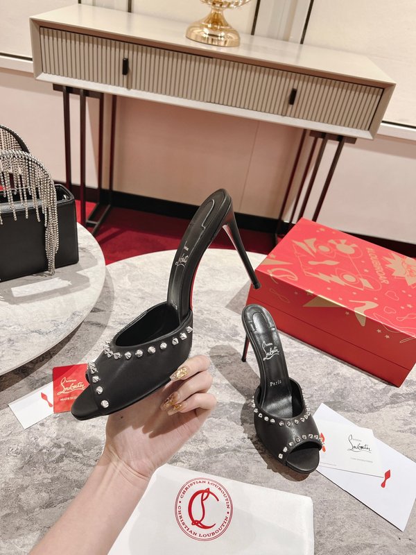 피쉬토 스파이크 하이힐 샌들 001-206648