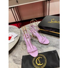 셉터 샌들 블랙 카프스킨 스트랩 하이힐 여성화 001-206664