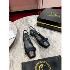 마마플러트 블랙 레더 리본 하이힐 001-206667