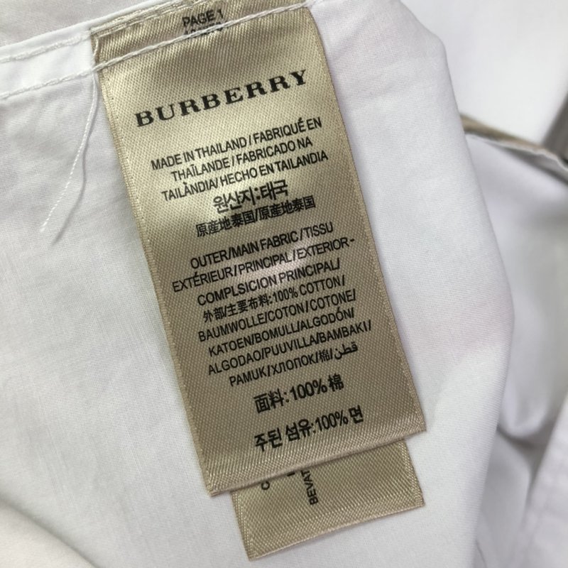 버버리 클래식 체크 반팔 셔츠 001-207026
