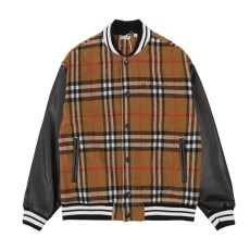 버버리 스트라이프 자수 베이스볼 재킷 001-207147