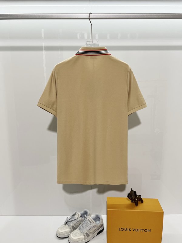 버버리 컬러 블록 스트라이프 자수 폴로 셔츠 001-207151