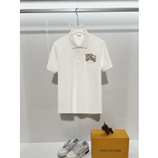 버버리 가슴 체크 자수 로고 캐주얼 폴로 셔츠 001-207154