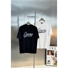 발렌시아가 럭셔리 자수 반팔 티셔츠 001-207256