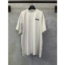 발렌시아가 클래식 콜라 웨이브 로고 자수 반팔 티셔츠 001-207261