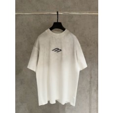 발렌시아가 남녀공용 순면 반팔 티셔츠 001-207263