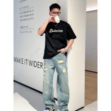 발렌시아가 양면 열전사 면 티셔츠 001-207274