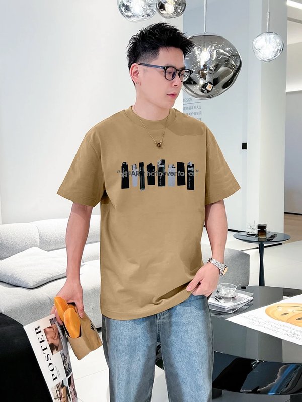 발렌시아가 유니섹스 순면 반팔 티셔츠 001-207275