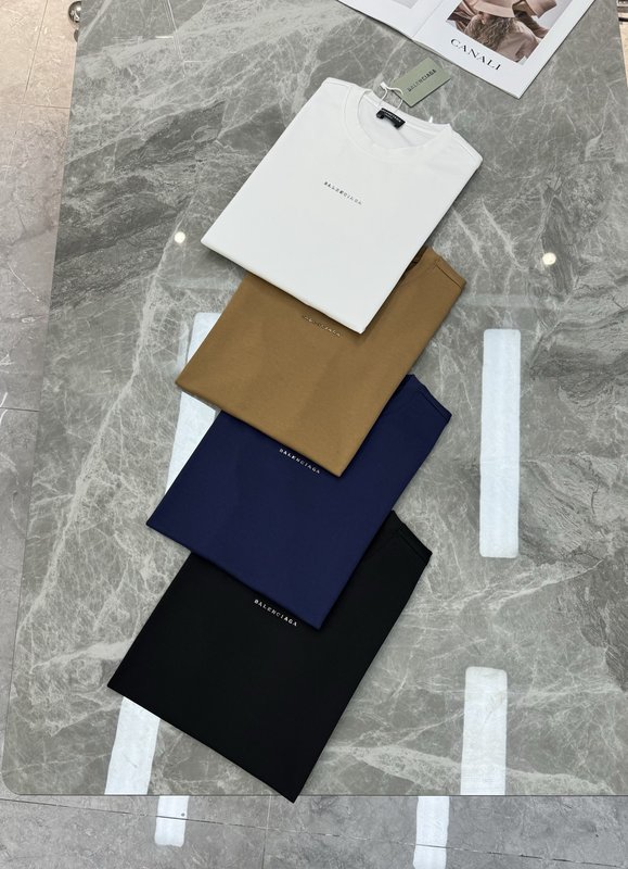 발렌시아가 모달 로고 프린트 반팔 티셔츠 001-207296
