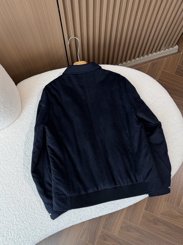 Kiton 남성 라펠 칼라 비즈니스 캐주얼 울 재킷 001-207846