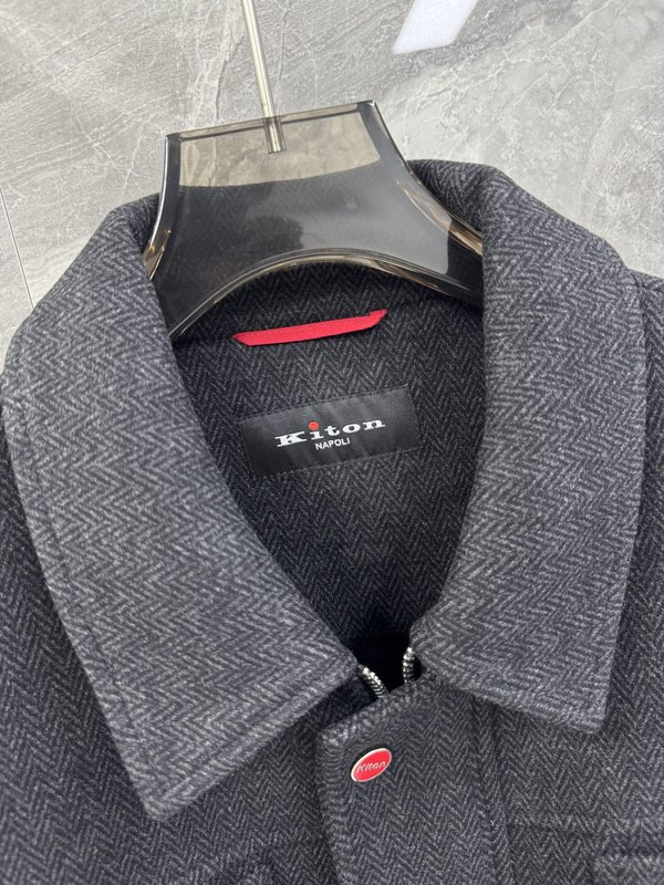 Kiton 프리미엄 울 블레이저 재킷 001-207884