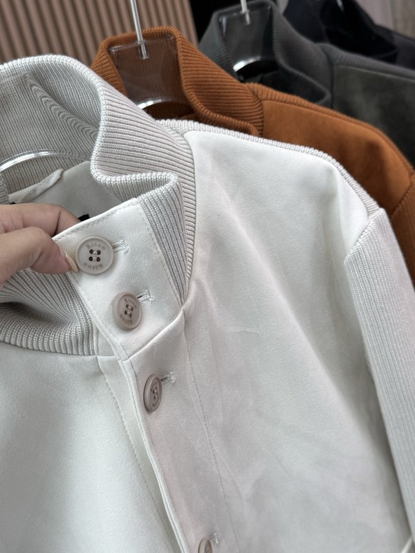 Kiton 남성용 가을 겨울 비즈니스 캐주얼 니트 패딩 001-207896