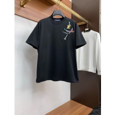 루이비통 남성 순면 라운드넥 반팔 티셔츠 001-207903