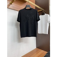 루이비통 남성 심플 라운드넥 니트 반팔 티셔츠 001-207913
