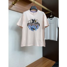 루이비통 남성 시어커 면 라운드넥 반팔 티셔츠 001-207940