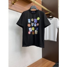 루이비통 남성 면 라운드넥 반팔 티셔츠 001-207955