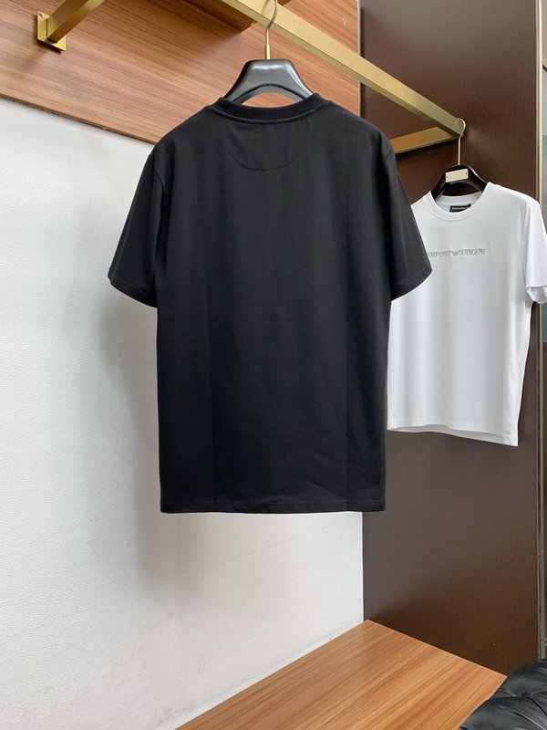루이비통 남성 면 라운드넥 반팔 티셔츠 001-207955