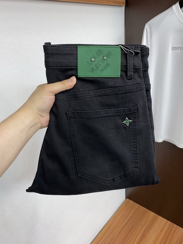 루이비통 남성용 고탄력 수입 데님 팬츠 001-207976