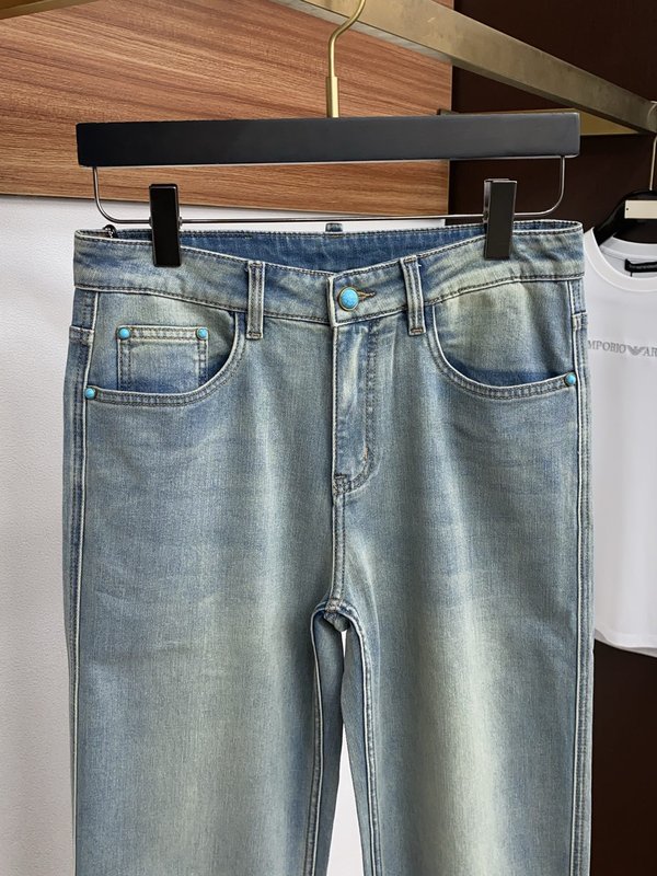 루이비통 남성 하이스트레치 수입 데님 팬츠 001-207980