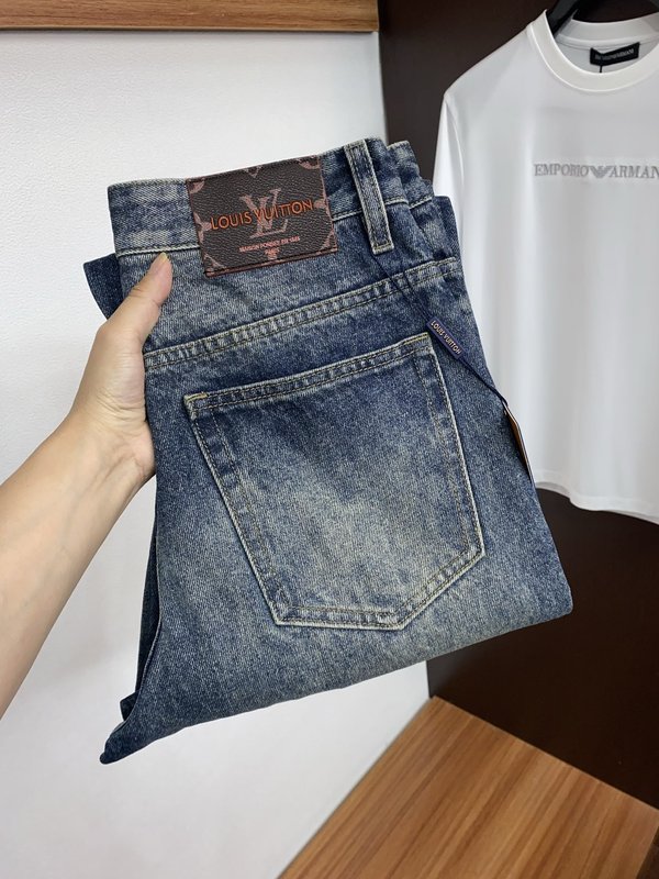 루이비통 남성 슬림 스트레이트 진 001-207982