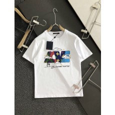 루이비통 남성 심플 반팔 티셔츠 001-208257