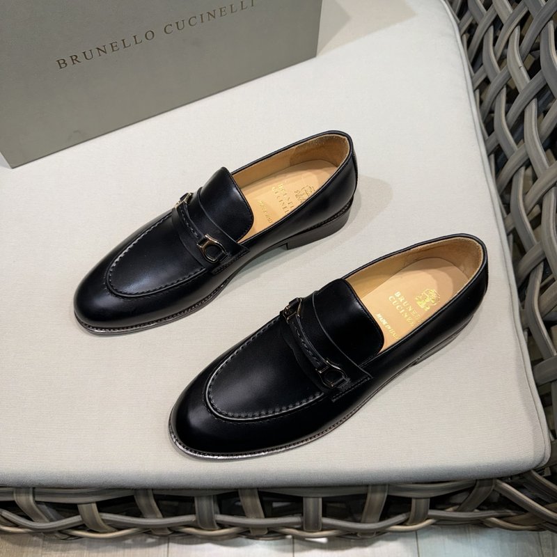 Brunello Cucinelli 가죽 모카신 001-209571
