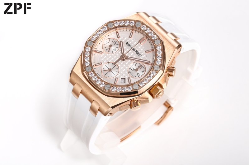 오데마 피게 로얄 오크 로즈골드 다이아몬드 기계식 시계 001-211611