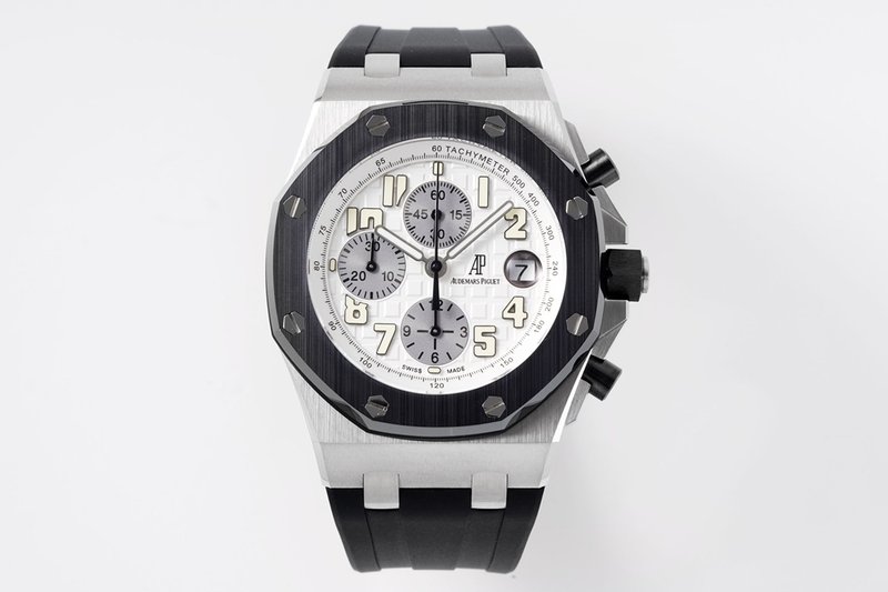 오데마 피게 로얄 오크 오프쇼어 스틸 브레이슬릿 크로노 001-211698