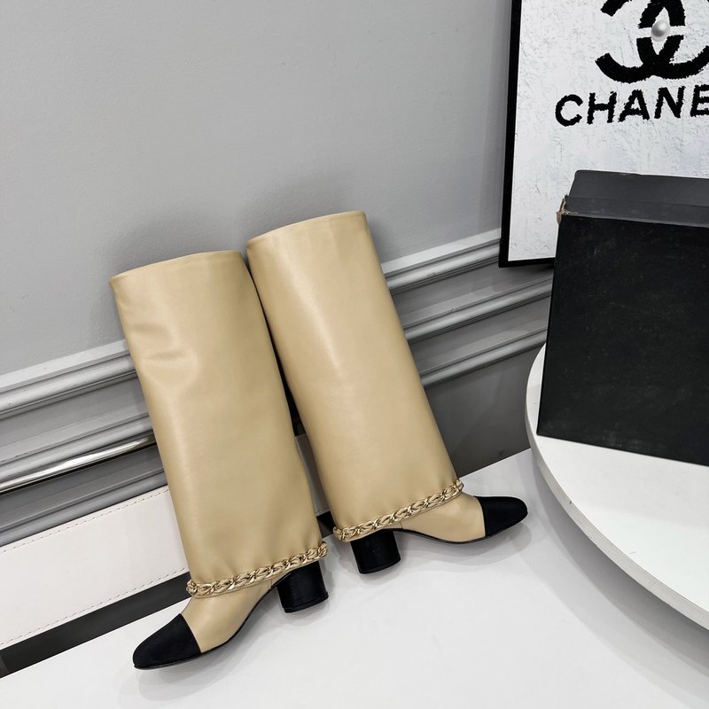 샤넬 가을 겨울 심플 롱 부츠 001-213007