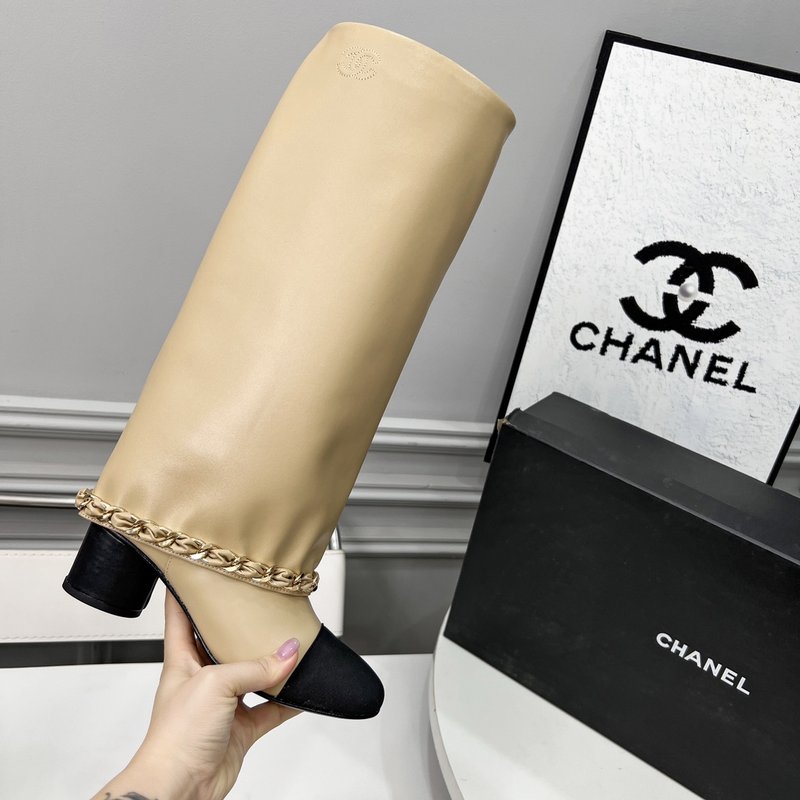 샤넬 가을 겨울 심플 롱 부츠 001-213007