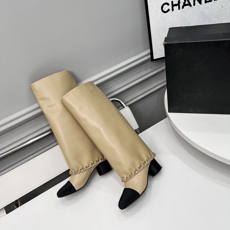 샤넬 가을 겨울 심플 롱 부츠 001-213007