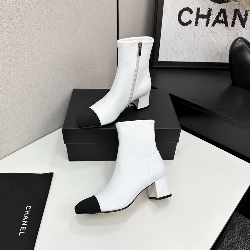 샤넬 스타일 심플 앵클부츠 001-213085