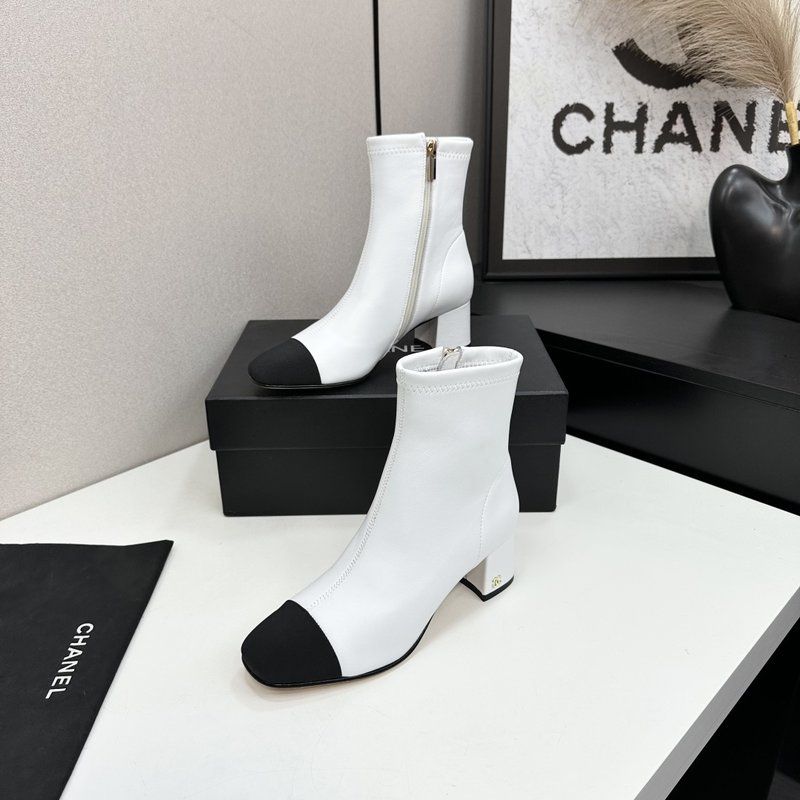 샤넬 스타일 심플 앵클부츠 001-213085