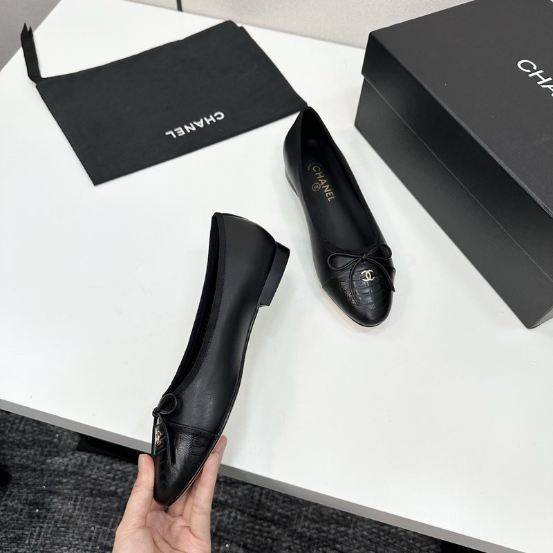 클래식 투톤 슬링백 발레리나 슈즈 001-213098