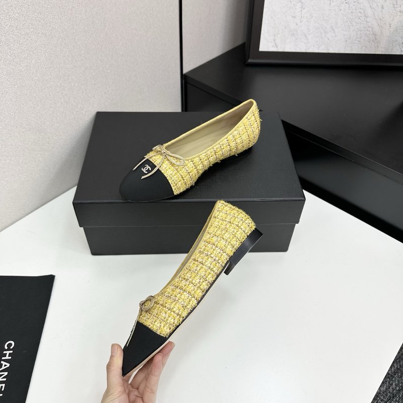 클래식 투톤 슬링백 발레리나 슈즈 001-213107