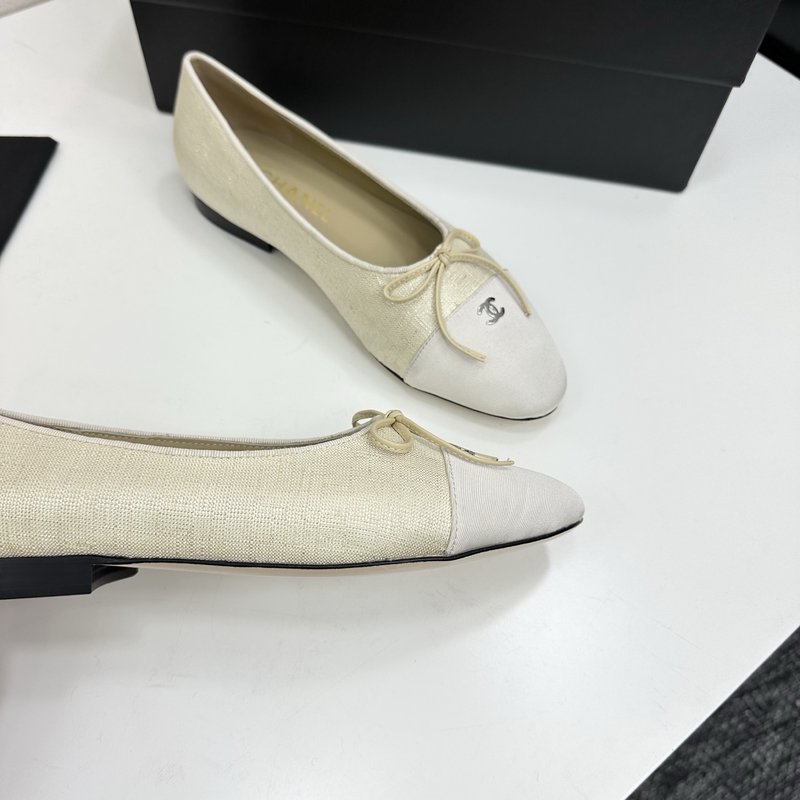 클래식 투톤 슬링백 발레리나 슈즈 001-213113